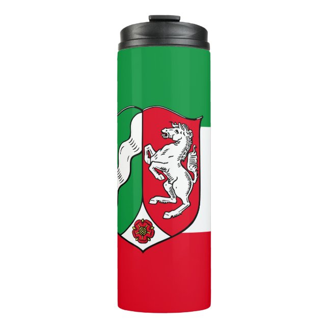 Flag of North-Rhine Westphalia Thermal Tumbler (Front)