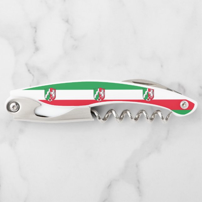 Flag of North-Rhine Westphalia Waiter's Corkscrew (Front)