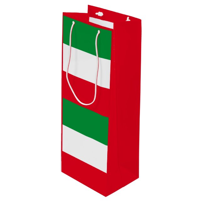 Flag of North-Rhine Westphalia Wine Gift Bag (Front Angled)