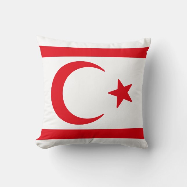 Flag of Northern Cyprus Cushion (Front)