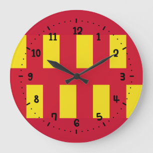 Flag of Northumberland Large Clock