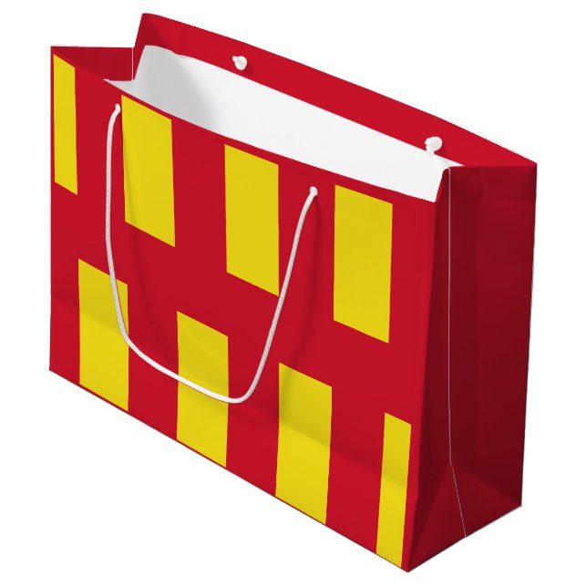 Flag of Northumberland Large Gift Bag (Front Angled)
