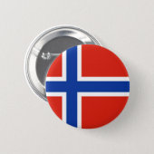 Flag of Norway 6 Cm Round Badge (Front & Back)