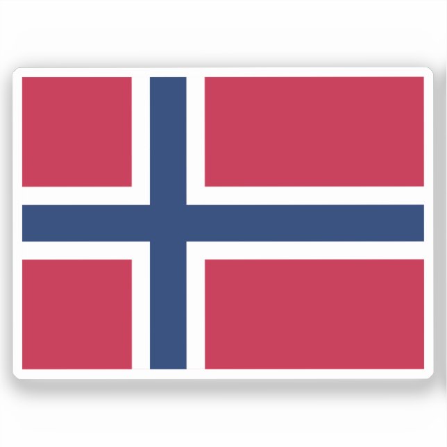 Flag of Norway custom-cut  (Front)