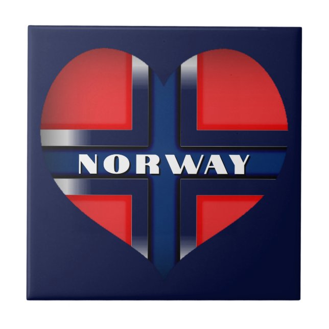 Flag of Norway Cutout Tile (Front)