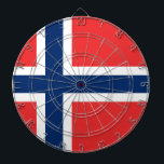 Flag of Norway Dartboard<br><div class="desc">Flag of Norway - Det norske flagget - Norges flagg</div>