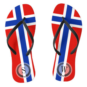 Flag of Norway Flip Flops