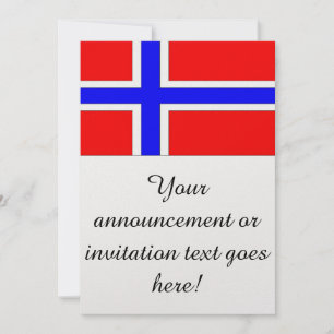 Flag of Norway Invitation