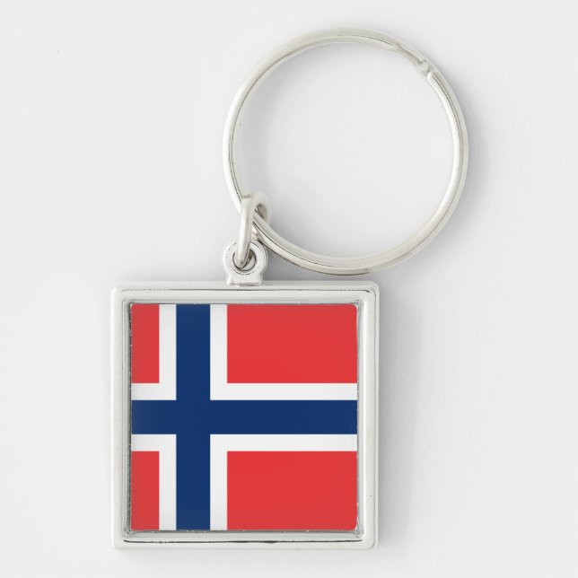 Flag of Norway Key Ring (Front)