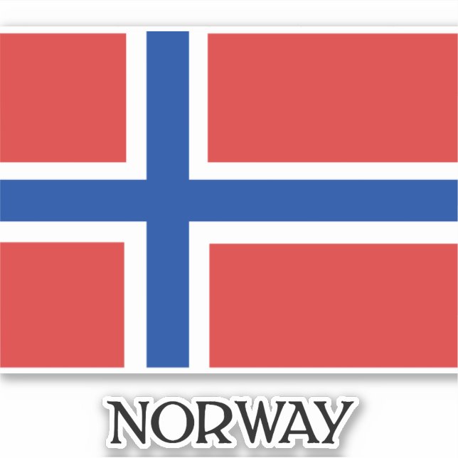 Flag of Norway, labelled (Front)