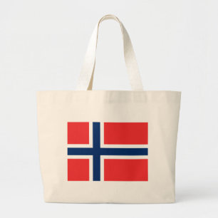 Flag of Norway Large Tote Bag