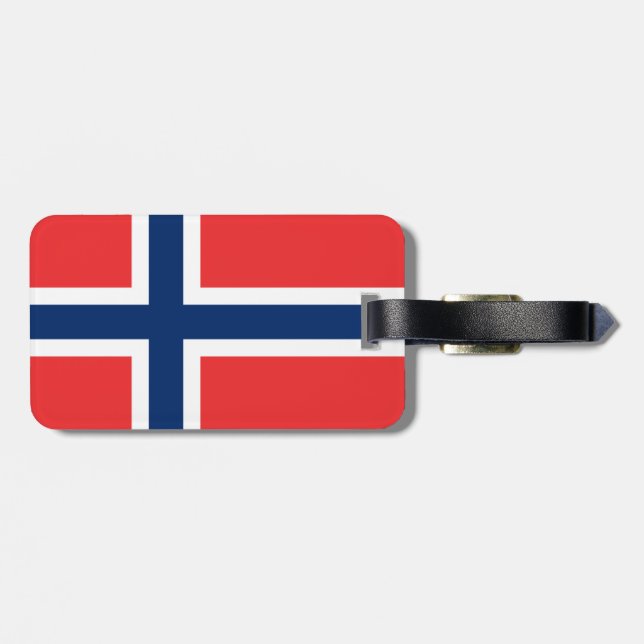 Flag of Norway Luggage Tag (Back Horizontal)