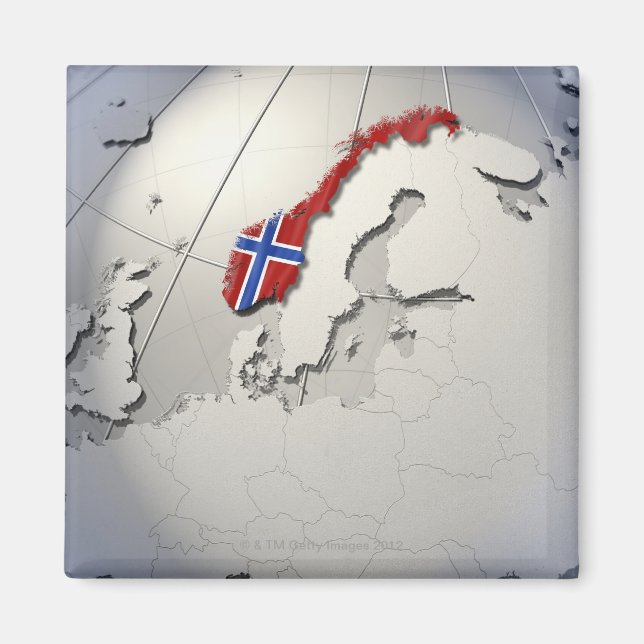 Flag of Norway Magnet (Front)