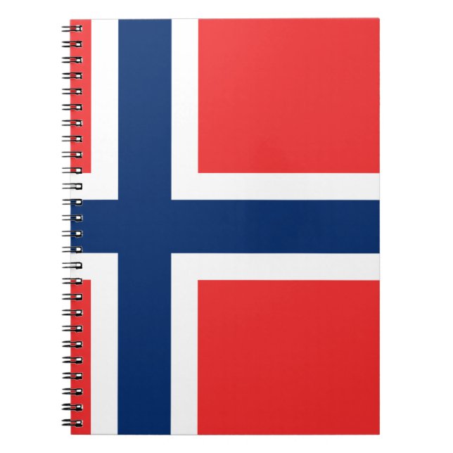 Flag of Norway - Norges flagg - Det norske flagget Notebook (Front)