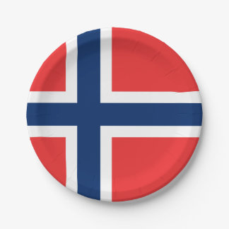 Flag of Norway Paper Plates