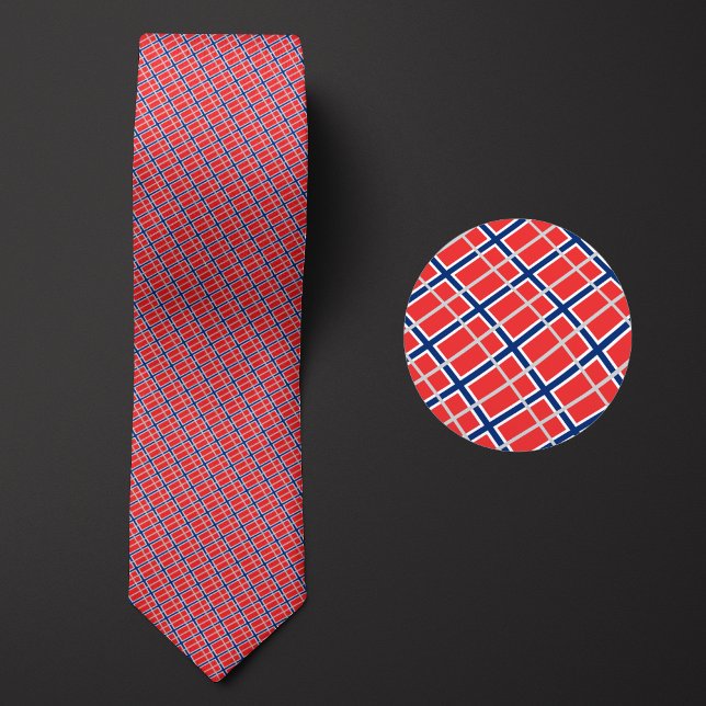 Flag of Norway Pattern Tie (Creator Uploaded)