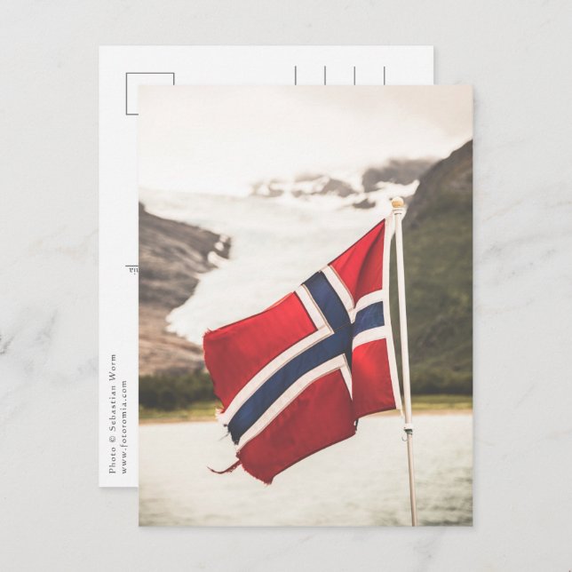 Flag of Norway Photo Postcard (Front/Back)