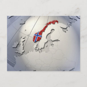 Flag of Norway Postcard