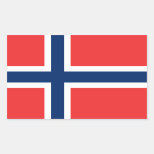 Flag of Norway Rectangular Sticker