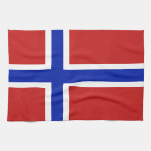 Flag of Norway Scandinavian Tea Towel