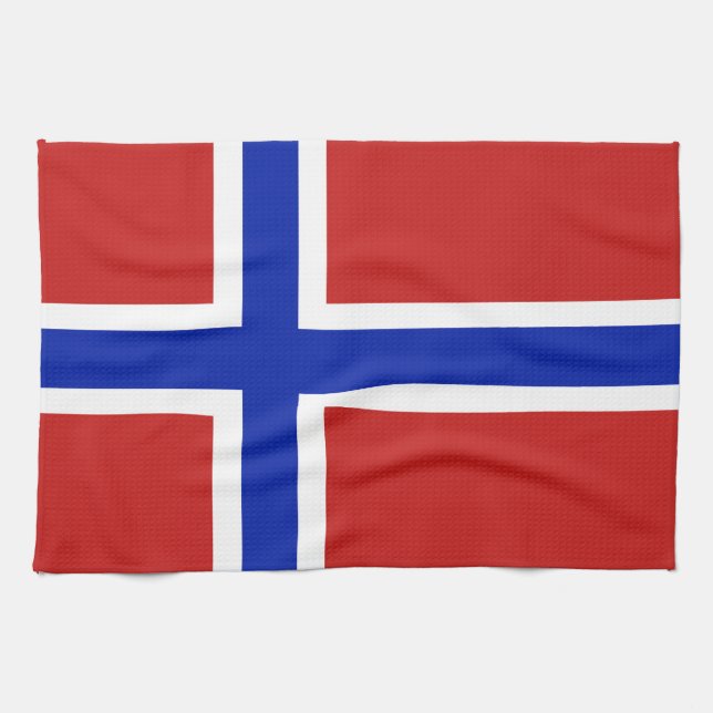 Flag of Norway Scandinavian Tea Towel (Horizontal)