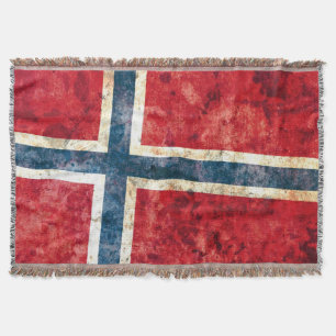 Flag of Norway Throw Blanket
