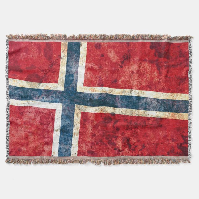 Flag of Norway Throw Blanket (Front)