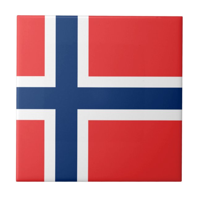 Flag of Norway  Tile (Front)