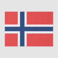 Flag of Norway Tissue Paper