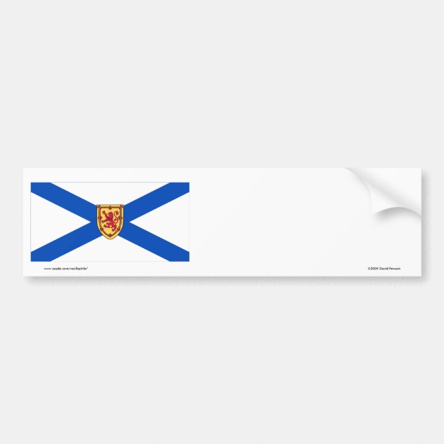 Flag of Nova Scotia, Canada Bumper Sticker (Front)
