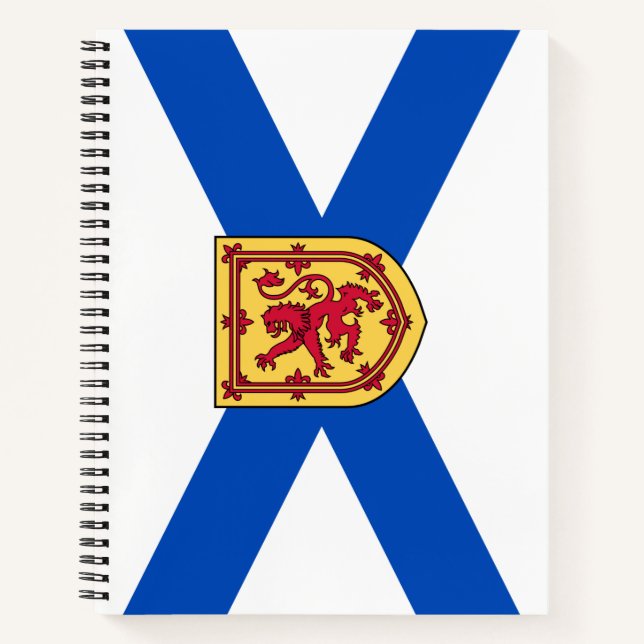 Flag of Nova Scotia (Canadian Province) Notebook (Front)