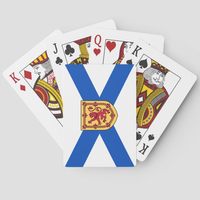 Flag of Nova Scotia (Canadian Province) Playing Cards (Back)