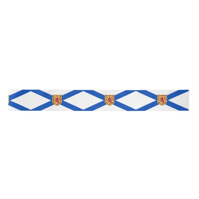 Flag of Nova Scotia (Canadian Province) Satin Ribbon (Front)