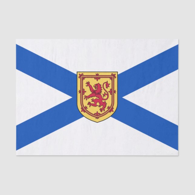 Flag of Nova Scotia (Canadian Province) Tissue Paper (Front)
