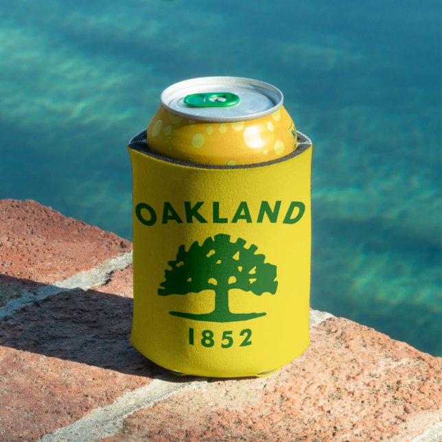 Flag of Oakland, California Can Cooler (In Situ Pool)