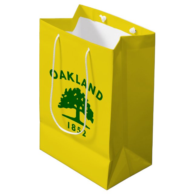 Flag of Oakland, California Medium Gift Bag (Front Angled)