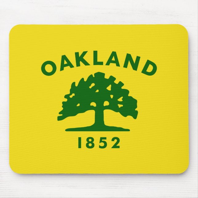 Flag of Oakland, California Mouse Mat (Front)