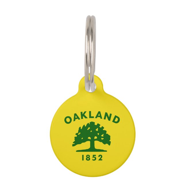 Flag of Oakland, California Pet Tag (Front)