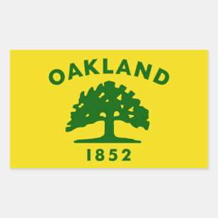 Flag of Oakland, California Rectangular Sticker