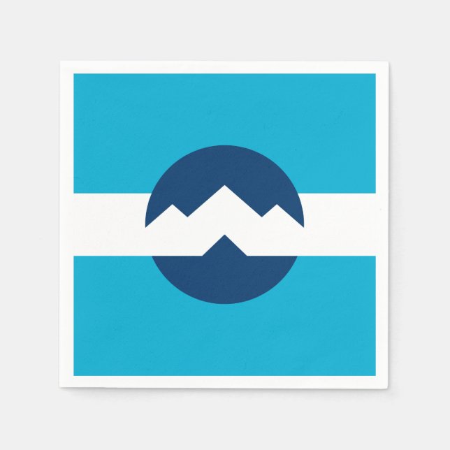 Flag of Ogden, Utah Napkin (Front)