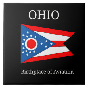 Flag of Ohio, labelled Tile