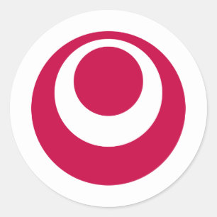 Flag of Okinawa Prefecture Classic Round Sticker