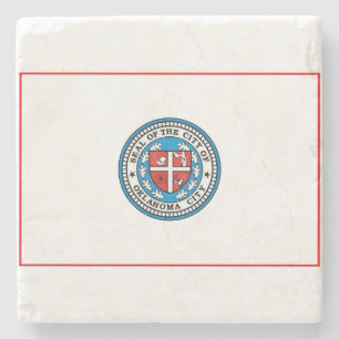 Flag of Oklahoma City (Oklahoma) Stone Coaster