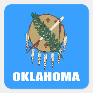 Flag of Oklahoma  Square Sticker