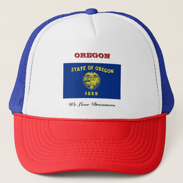 Flag of Oregon Trucker Hat (Front)