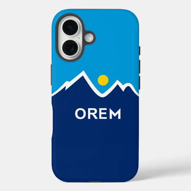 Flag of Orem, Utah  Case-Mate iPhone Case (Back)