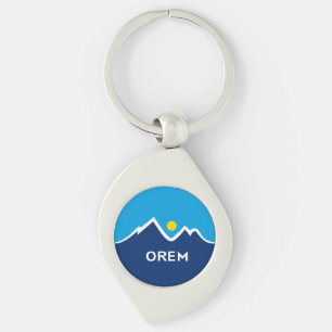 Flag of Orem, Utah Key Ring
