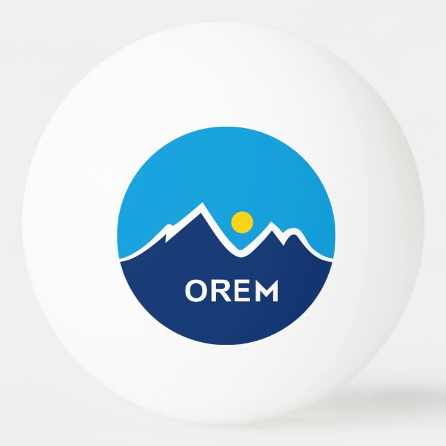 Flag of Orem, Utah Ping Pong Ball (Front)