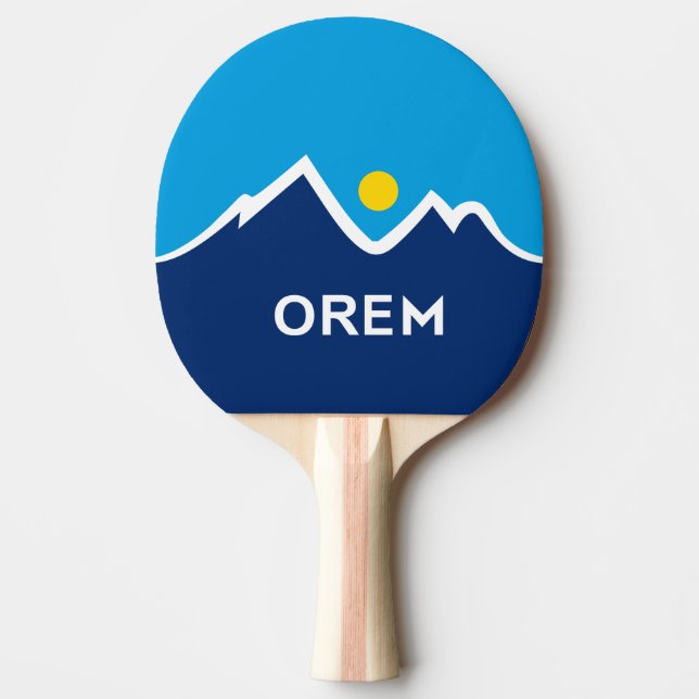 Flag of Orem, Utah Ping Pong Paddle (Front)