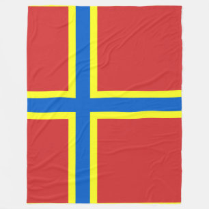Flag of Orkney Fleece Blanket